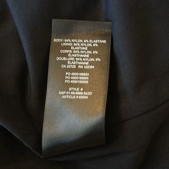 Babaton Contour Squareneck Midi Dress in Black Size M - Picture 8 of 10